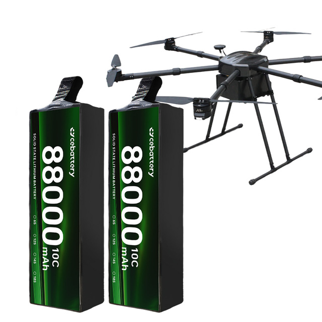 Semi Solid State Battery 88000mah 8S 12S 18S 28S 300Whkg High Energy Density Fast Charging Power Source for Industrial UAV Drone