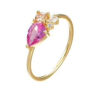 Anillo <span class=keywords><strong>de</strong></span> Plata <span class=keywords><strong>de</strong></span> Ley 925 con Circonita <span class=keywords><strong>de</strong></span> Colores en Forma <span class=keywords><strong>de</strong></span> Gota <span class=keywords><strong>de</strong></span> Agua, Chapado en Oro, Anillos <span class=keywords><strong>de</strong></span> Compromiso y <span class=keywords><strong>Boda</strong></span> <span class=keywords><strong>para</strong></span> Mujer, Precio <span class=keywords><strong>de</strong></span> Fábrica - Product Image 1
