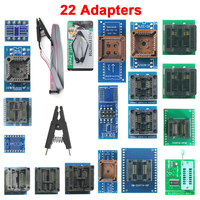 XGecu 22 adaptateurs pour programmeur T48 pour EPROM T48 [TL866-3G] Programmeur à 22 adaptateurs, meilleur que TL866II Plus