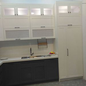 Muebles de Cocina Modulares de Diseño Moderno en Color Blanco 2025, Gabinetes de Madera con Puertas de MDF, Juego de Muebles para el Hogar con Encimera - Product Image 4