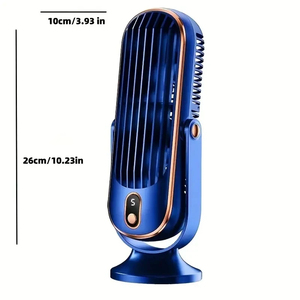 Produits pour la maison intelligente, refroidisseur d'air domestique à double moteur et grande batterie, ventilateur de refroidissement à 5 vitesses, refroidissement surround à 720° - Product Image 1