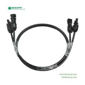 NSPV PV kabel <span class=keywords><strong>Harness</strong></span> dengan konektor tahan air <span class=keywords><strong>Twin</strong></span> Solar kabel ekstensi untuk sistem surya paralel koneksi Solar Wiring' - Product Image 3