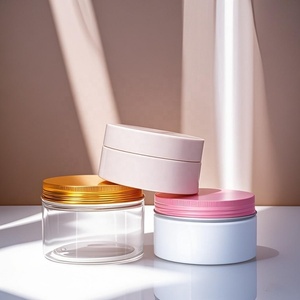 250ml Recycled Amber <b>Plastic</b> Cosmetic <b>Jars</b> with Lids Round Shape Cream <b>Jar</b> Customized Color <b>Plastic</b> Round <b>Jars</b> 8 oz - Product Image 5