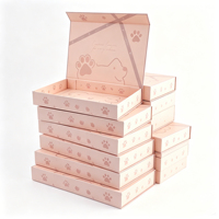 Caja de Regalo Magnética con Diseño de Huella de Pata, Impresa con Dibujos Animados, Ecológica y con Logotipo Personalizado para Exhibiciones, Pedidos al por Mayor OEM/ODM