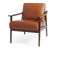 Fauteuil de salon individuel nordique, design moderne, bois de frêne massif, dossier inclinable, durable, meubles de salon