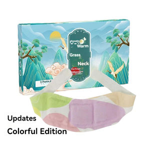 Chauffe-cou et chauffe-genoux auto-chauffants Airende avec parfum d'armoise, coussin <span class=keywords><strong>chauffant</strong></span> activé par l'air, 3 patchs/sac, vente en gros - Product Image 2