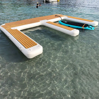 Quais flottants pour île de plein air, ponton de bateau, quai gonflable, plate-forme d'eau flottante pour yachts