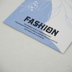 Aangepaste Dubbele Afdrukken Naam En Logo Kledingstuk <span class=keywords><strong>Custom</strong></span> Dikke Hang Tags Hangen Tags Voor Vrouwen Kleding Voor Baby Kleding Met Strings - Product Image 4