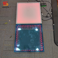Éclairage de scène en verre miroir LED RVB pour événements de mariage, plateforme de scène, décoration, piste de danse pour événements de fête