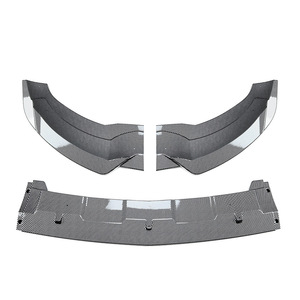 Mercedes-Benz Front Lip Splitter Carbon Fiber Texture Matte Finish For GLE-Class W166 C292 2015-2018 AMG Tuning Style - Product Image 5