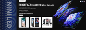 Affichage numérique LCD dynamique à rétroéclairage LED miniature suspendu de 32 pouces, économie d'énergie de 40%, Miniled, 112 zones, affichage <span class=keywords><strong>publicitaire</strong></span> LCD - Product Image 6