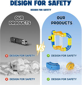 Pista de Carreras STEM de 126 Piezas para Niños Pequeños, Juguete de Construcción, <span class=keywords><strong>Tren</strong></span> Eléctrico 3D con Pista Infinita, Pista de Carreras Flexible para Niños - Product Image 5