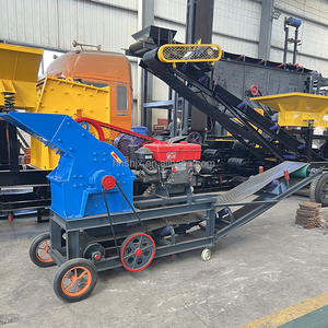 Trituradora Móvil de Martillos con Motor de Corriente Continua, Capacidad Máxima de 10 t/h, sobre Ruedas, Tipo Oruga, para Triturar Mineral, Carbón, Vidrio, Piedra Azul y Guijarros - Product Image 3