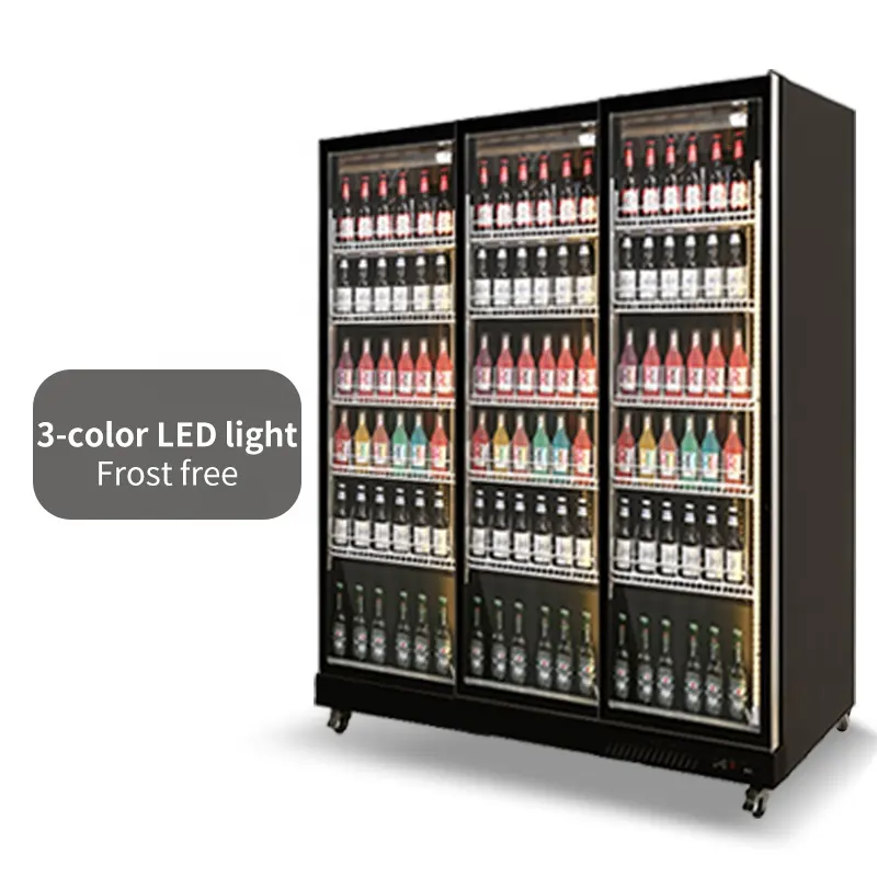 3 colori LED bevande leggere birra bevande alcol liquore per vino frigorifero dispositivo di raffreddamento Display
