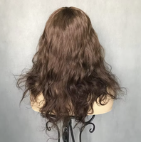 Perruque médicale entièrement nouée à la main avec base en soie, ligne de cheveux invisible, dentelle suisse HD, cheveux humains vierges, sans colle, pour patients atteints d'alopécie ou de cancer