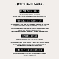 Foulard Carré 100% Soie Naturelle Imprimé Numérique Design Personnalisé
