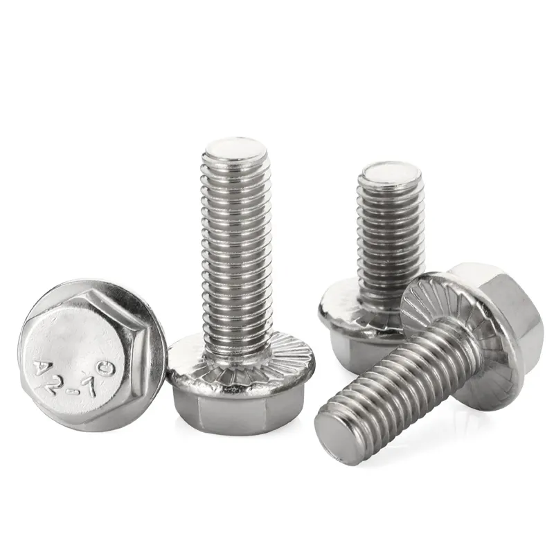 DIN6921 Hardware M8x20 Head M8 x 1.25 Screws Recessed Bolt 304 316 Stainless Steel Hex Flange Bolts