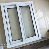 Fenêtre coulissante en fibre de verre avec cadre en vinyle, étanche, résistante au vent, ignifuge, design moderne, isolation thermique