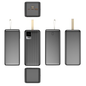 大容量100000mah充電器携帯電話パワーバンクPD22.5急速充電<span class=keywords><strong>4</strong></span> USB出力パワーバンクLEDディスプレイ付き100% - Product Image 6