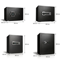 Coffre-fort à empreintes digitales, coffre-fort électronique numérique biométrique, coffre-fort à code PIN, serrure en acier, coffre-fort pour la maison, le bureau, l'hôtel