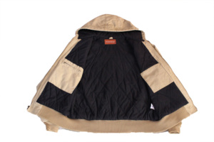 Làm Việc Mặc Nhà Máy Chất Lượng Cao Nhiệm Vụ Nặng Nề Vịt Vải Vải Mùa Đông Đệm Người Đàn Ông Mùa Đông Vải Xe Tải Áo Khoác - Product Image 3