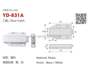 Furnitur desain bagus pabrik perangkat keras Magnet penjualan langsung + penangkap pintu plastik - Product Image 2