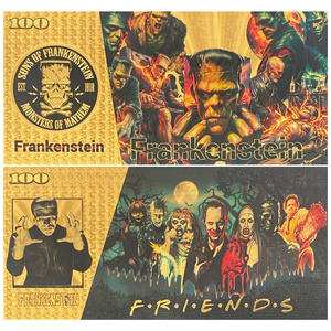 Billet de banque en plastique plaqué or à thème de <span class=keywords><strong>film</strong></span> <span class=keywords><strong>d</strong></span>'<span class=keywords><strong>horreur</strong></span> personnalisé, souvenir, billet de banque en polymère - Product Image 3