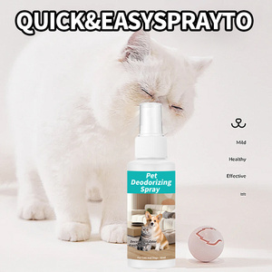 Spray desodorante para mascotas de 60ml de alta calidad, solución eliminadora de olores para perros, cachorros, mascotas, venta al por mayor, producto de limpieza y baño para mascotas - Product Image 2