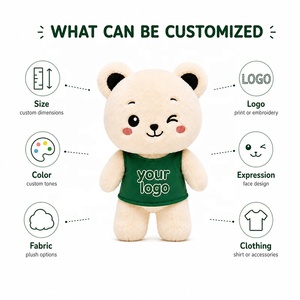 Peluche personnalisée, personnalisation à guichet unique, ours en peluche, du <span class=keywords><strong>concept</strong></span> à la production en série, <span class=keywords><strong>prix</strong></span> d'usine pour animaux en peluche sur mesure - Product Image 5