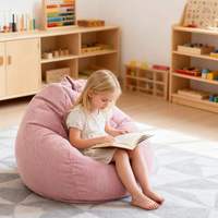 Pouf Moderne Pliable Simple et Doux pour Enfants, Fauteuil Paresseux, Siège Enfant avec Housse Amovible