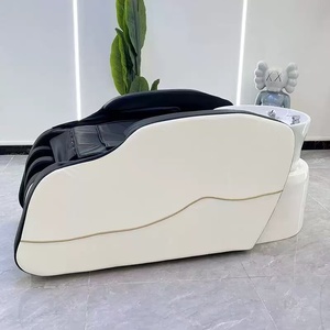 Fully automatic massage integrated flushing <b>bed</b> ceramic basin intelligent multi-functional electric massage shampoo <b>bed</b> - Product Image 4