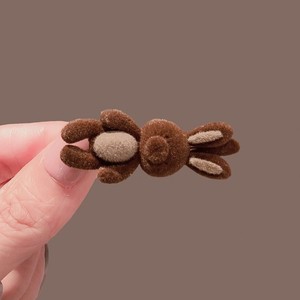 Pinza <span class=keywords><strong>de</strong></span> Pelo <span class=keywords><strong>con</strong></span> Diseño <span class=keywords><strong>de</strong></span> Osito Adorable, Hecha <span class=keywords><strong>de</strong></span> Terciopelo, para Mujer, Nuevo Estilo <span class=keywords><strong>con</strong></span> Clip para <span class=keywords><strong>Flequillo</strong></span> Lateral, Pinza <span class=keywords><strong>de</strong></span> Pelo en Forma <span class=keywords><strong>de</strong></span> Corazón para Niñas - Product Image 6