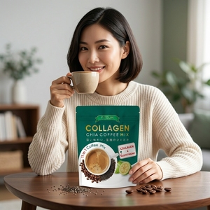 <span class=keywords><strong>Poudre</strong></span> de <span class=keywords><strong>café</strong></span> 11 <span class=keywords><strong>en</strong></span> 1 - Mélange de <span class=keywords><strong>café</strong></span> au collagène et aux graines de chia Fitgum avec glutathion - Product Image 1