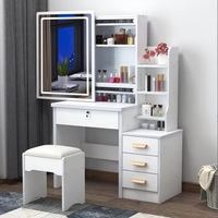 Coiffeuse Designs Table de maquillage Vanity Table Set avec miroir pour chambre à coucher Vanités de maquillage