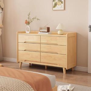 Meubles <span class=keywords><strong>de</strong></span> chambre à coucher modernes en <span class=keywords><strong>bois</strong></span> massif, commodes à tiroirs, rangements pour appartements et hôtels, armoires à 6 compartiments, vente en gros - Product Image 3