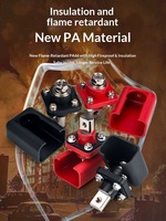 Bloc de jonction de batterie isolé, borne de puissance 300A, en cuivre haute intensité, PA66, pour montage sur panneau, borne de batterie M8 pour camping-car