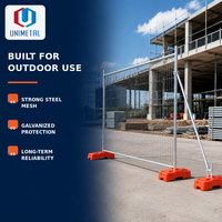 Panneaux de clôture temporaires sur mesure avec revêtement, structure en acier grillagé soudé et base portable pour la construction et les événements extérieurs