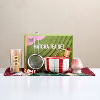 Coffret Cadeau de Noël en Céramique Anji Newell pour Matcha, avec Logo Personnalisé, Bol à Thé et Outils – Idéal pour les Collections de Cadeaux de Saison