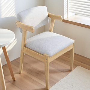 Chaise de bureau et d'étude en bois massif de style moderne avec dossier, tabouret de <span class=keywords><strong>chambre</strong></span> pour étudiants, mobilier de maison - Product Image 1