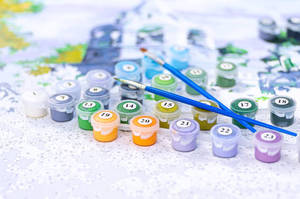 Tự Làm Bức Tranh Bằng Số Hôn Người Yêu Trên Vải Tường Nghệ Thuật Tự Làm Sơn Dầu Cho Phòng Khách Phòng Ngủ Trang Trí Nội Thất Sơn Cho Người Lớn - Product Image 2