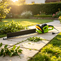 Taille-haie électrique VERTAK 750W avec poignée rotative, longueur de coupe 610 mm, prise VDE, pour projets de mise en forme paysagère
