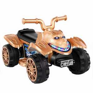Quad électrique noir pour enfant <span class=keywords><strong>en</strong></span> promotion – Jouet porteur de haute qualité avec batterie 6V, prix de gros usine, lumières et roues incluses - Product Image 4