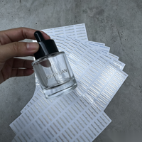 Etiqueta Adhesiva de Transferencia UV DTF con Logotipo Personalizado, Texto Blanco, Lámina Transparente para Despegar y Pegar, Película de Transferencia de Logotipo para Embalaje de Cajas