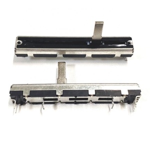 Potenciómetro Deslizante de Alta Calidad, 10K 50K 100K Ohmios, Lineal, de Metal, con Película de Carbono, 45mm, 20% de Tolerancia, 0.25W, para Audio - Product Image 1