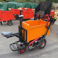 Camion benne électrique à trois roues fermé de 1 tonne, auto-chargeur, pour usage industriel, commercial, transport de sable de construction et engrais agricoles