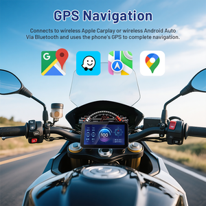 Teejoin không dây Carplay xe máy với <span class=keywords><strong>TPMS</strong></span> và xe máy Dash Cam TP Camera Màn Hình Sim nút từ xa - Product Image 4