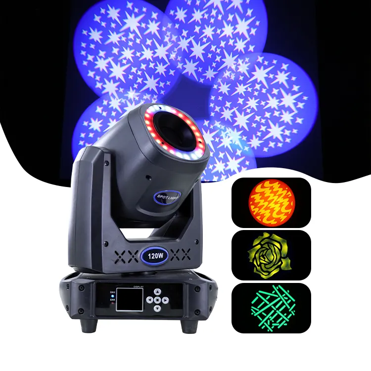 120W Spot LED Moving Head Beam Light With One 100W LED White Light + 24 LED Chips