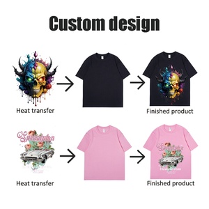 Autocollants personnalisés de haute qualité à motif crâne, impression sérigraphique, étiquettes à encre plastisol, transferts thermiques pour T-shirts, transferts DTF - Product Image 5