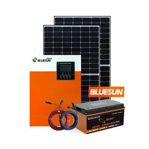 Bluesun Lebanese market solar energy system full package 5kw 3kw solar system 6kw 10kw off grid solar system complete kit