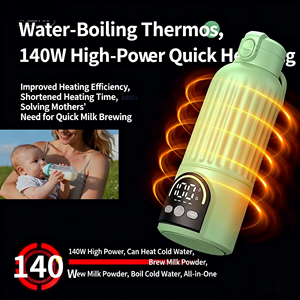 Chauffe-biberon <span class=keywords><strong>sans</strong></span> <span class=keywords><strong>fil</strong></span>, tasse à température constante portable, petit chauffe-lait électrique et bouilloire à eau. - Product Image 3